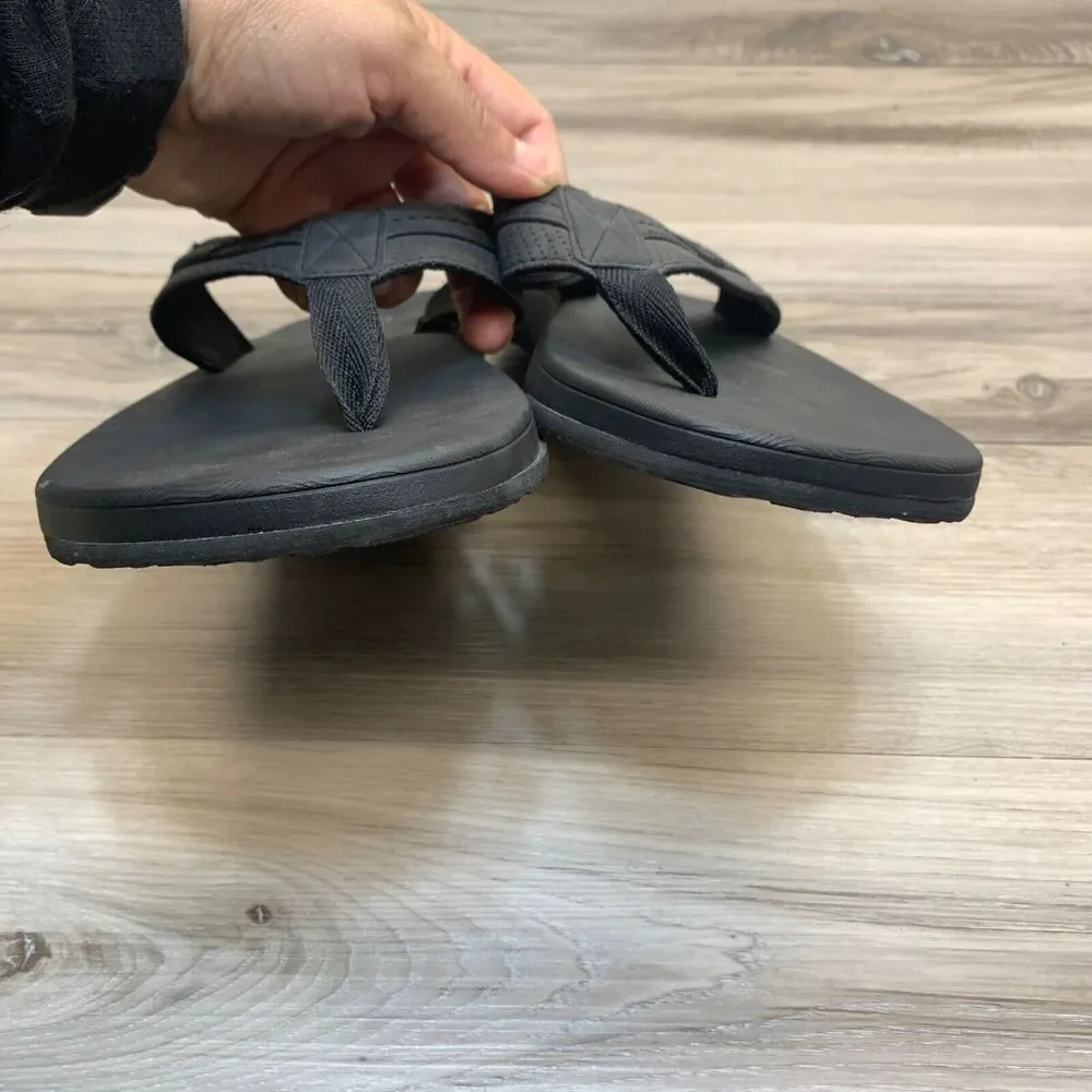 FLOJOS MEN'S RYAN FLIP FLOP BLACK SIZE 12‎ THONG SANDALS